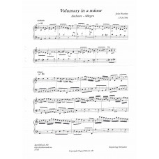 Voluntary  a-moll / John Stanley